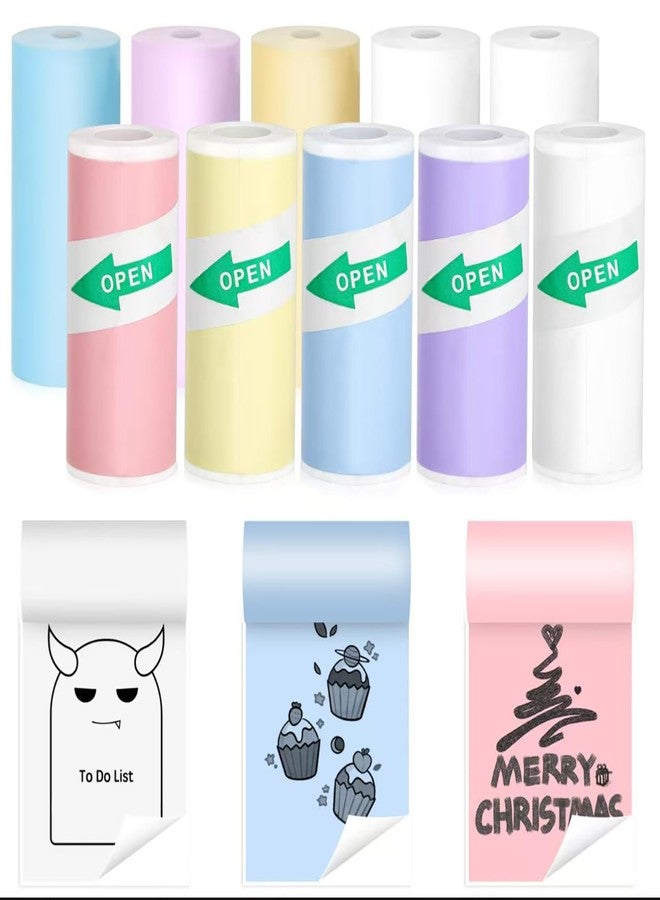 SCLWSS 10 Pack Colorful Sticker Maker Refills Compatible with Hello Blink - DIY Sticker Paper for Kids Crafts, Scrapbooking, Journaling & Creative Art Projects - Image 3